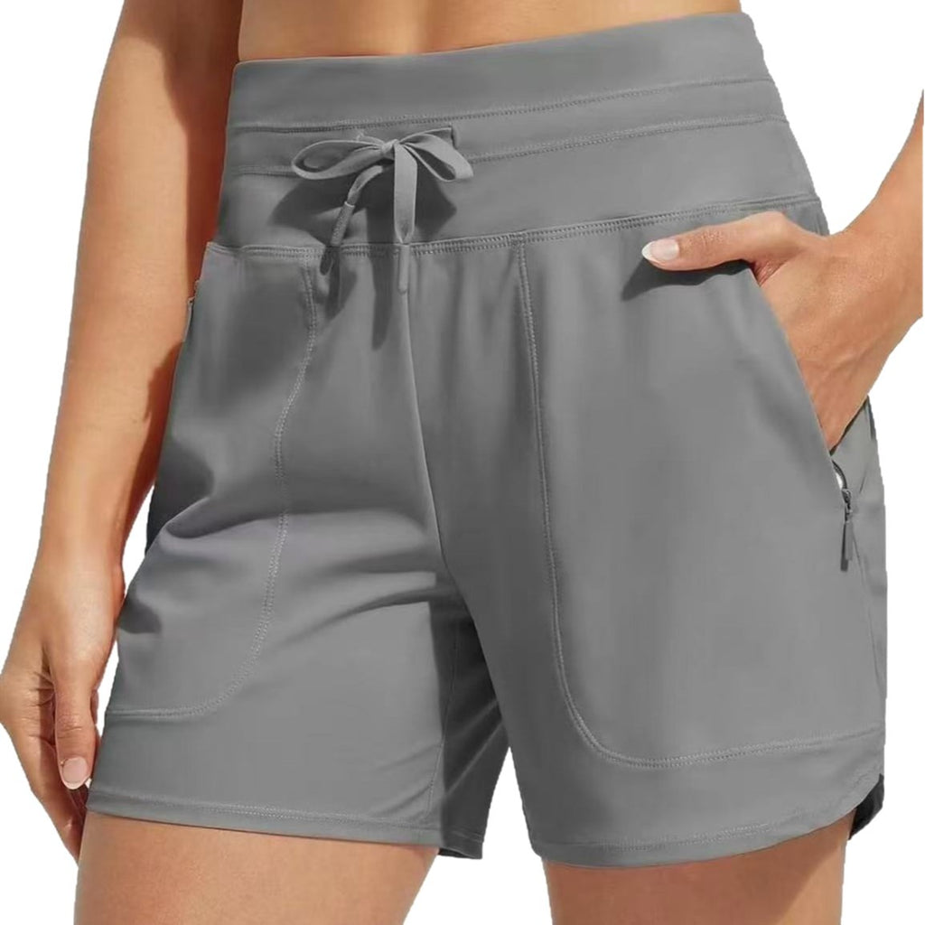 Woman's High Waist Yoga Loose Leisure Sports Shorts