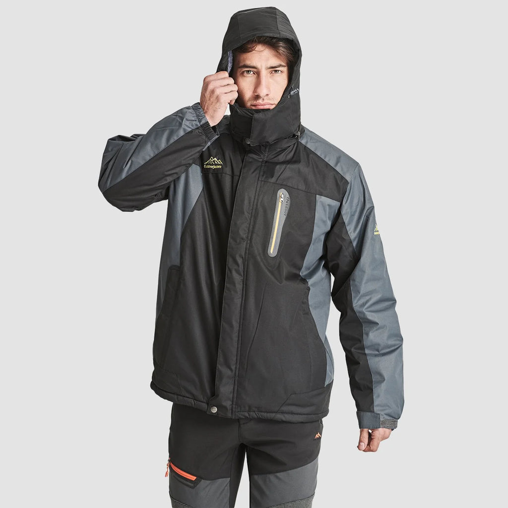 Men's Water-Resistant Fleece Lined Warm Winter Jacket