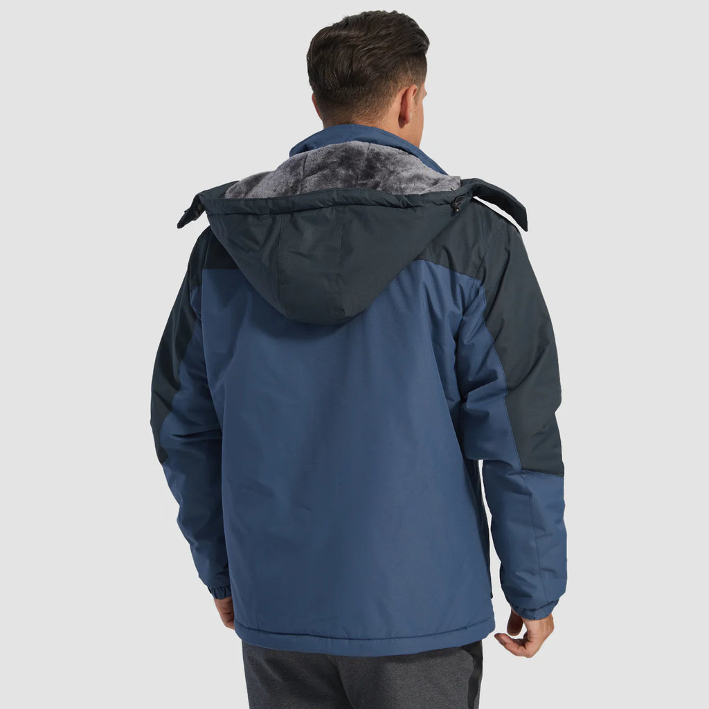 Men's Water-Repellent Fleece Lined Winter Ski Jacket