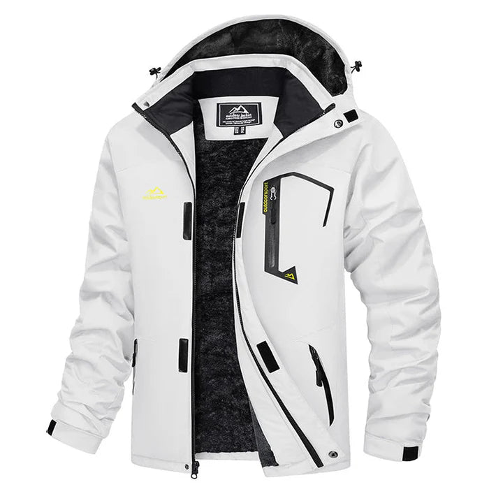 Men's Water-Repellent Fleece Lined Winter Ski Jacket