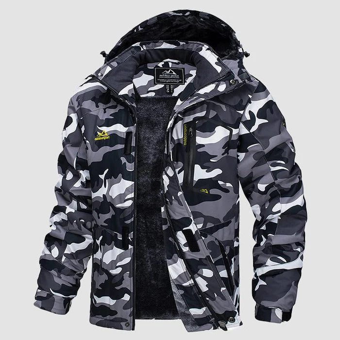 Men's Water-Repellent Fleece Lined Winter Ski Jacket