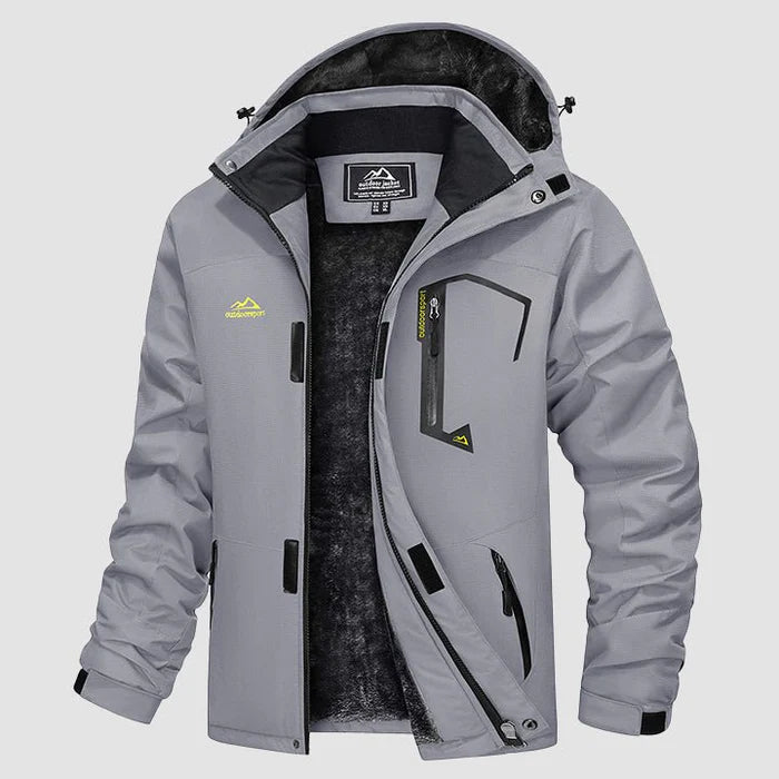 Men's Water-Repellent Fleece Lined Winter Ski Jacket