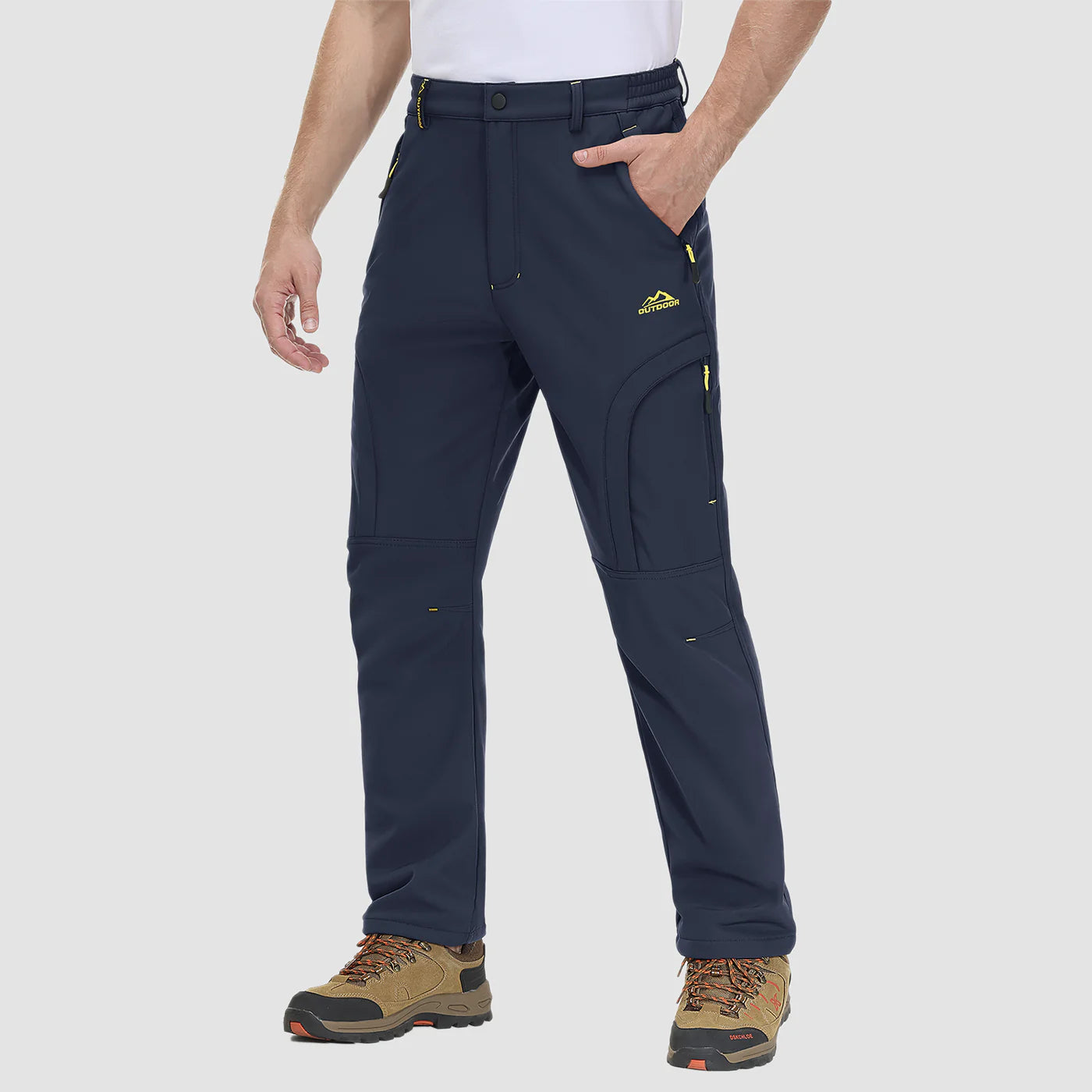 Men's Hiking Pants - Fleece-Lined & Water-Resistant