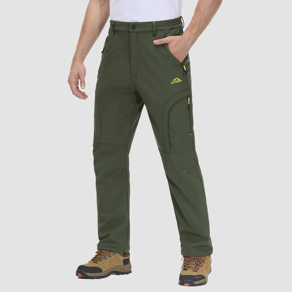 Men's Hiking Pants - Fleece-Lined & Water-Resistant