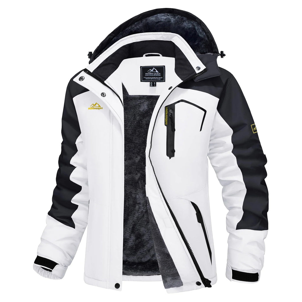 Women's Water-Resistant Fleece Lined Warm Windproof Winter Jacket