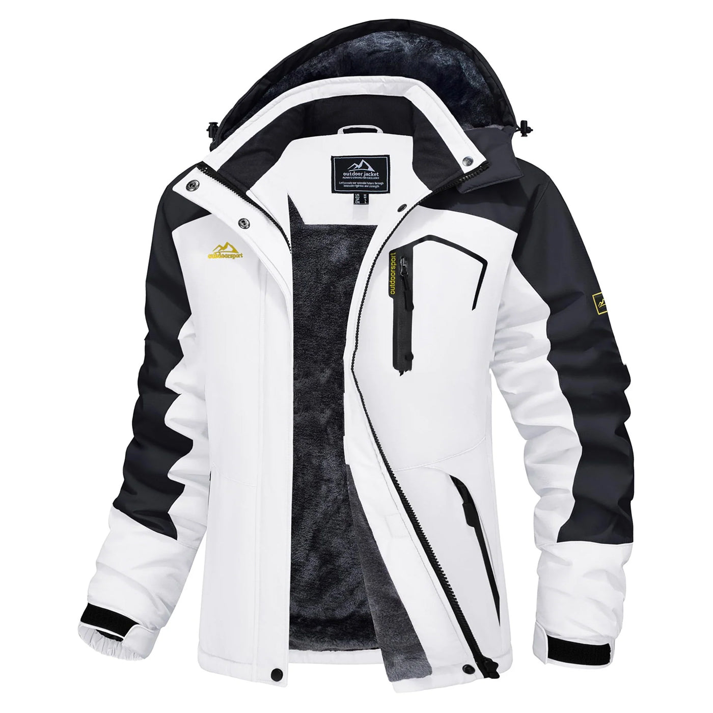 Women's Water-Resistant Fleece Lined Warm Windproof Winter Jacket